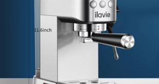 Mesin iLavie K2 untuk espresso dan cappuccino dengan busa susu (20 bar 1350W)