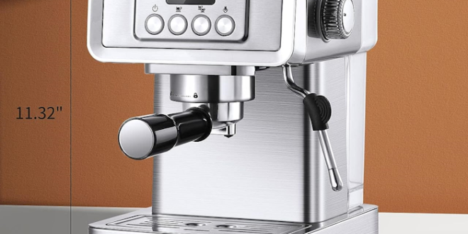 iLavie K3 Mesin kopi Espresso dengan pembuih susu (20 bar 1350W)