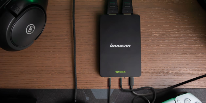 IOGEAR UpStream 4K Game Capture Card (GUV302G) dengan Party Chat Mixer