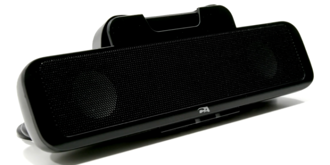 Cyber ​​​​Acoustics CA-2890BT – Bilah speaker USB & Bluetooth dengan dudukan monitor