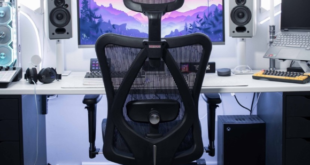 SIHOO M57 Kursi kantor ergonomis dengan lengan 3D, lumbar 2D, dan penyesuaian.  Sandaran kepala