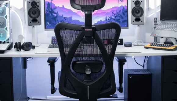 SIHOO M57 Kursi kantor ergonomis dengan lengan 3D, lumbar 2D, dan penyesuaian.  Sandaran kepala