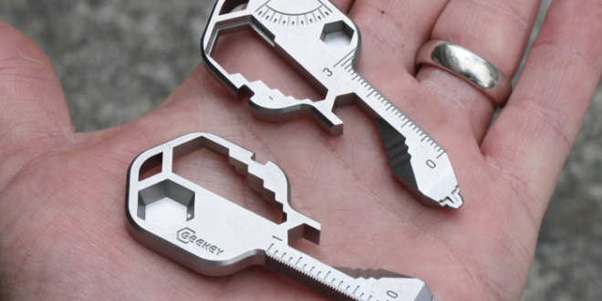 Geekey Multi – saku kunci stainless steel kompak