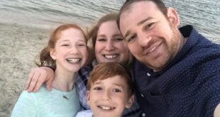 Rachel bersama suami dan anak-anaknya, 2019