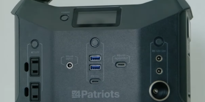 4Patriots Patriot Power Sidekick – Pembangkit listrik mini (300W / 23,4 Ah)
