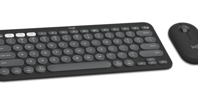 Logitech Pebble 2 Combo untuk Mac – Keyboard dan Mouse Nirkabel (Apple OS)