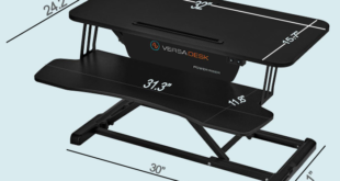 VersaDesk Power Riser – konverter listrik yang dapat disesuaikan ketinggiannya untuk permukaan permanen