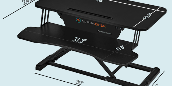 VersaDesk Power Riser – konverter listrik yang dapat disesuaikan ketinggiannya untuk permukaan permanen