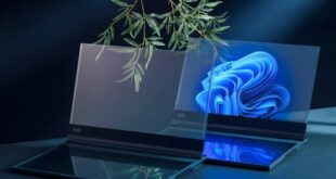 Laptop MicroLED transparan pertama di dunia